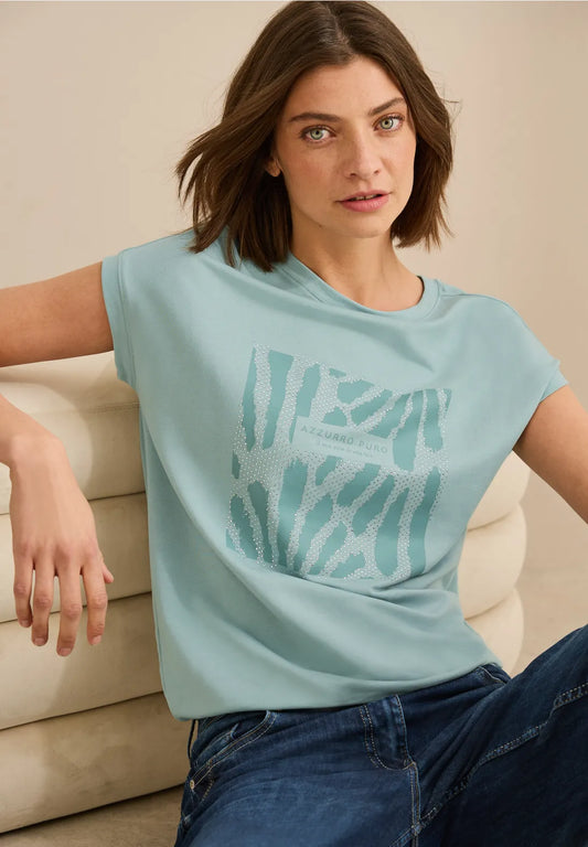 CECIL CAMISETA ESTAMPADO GRAFICO CON PIEDRAS PRECIOSAS