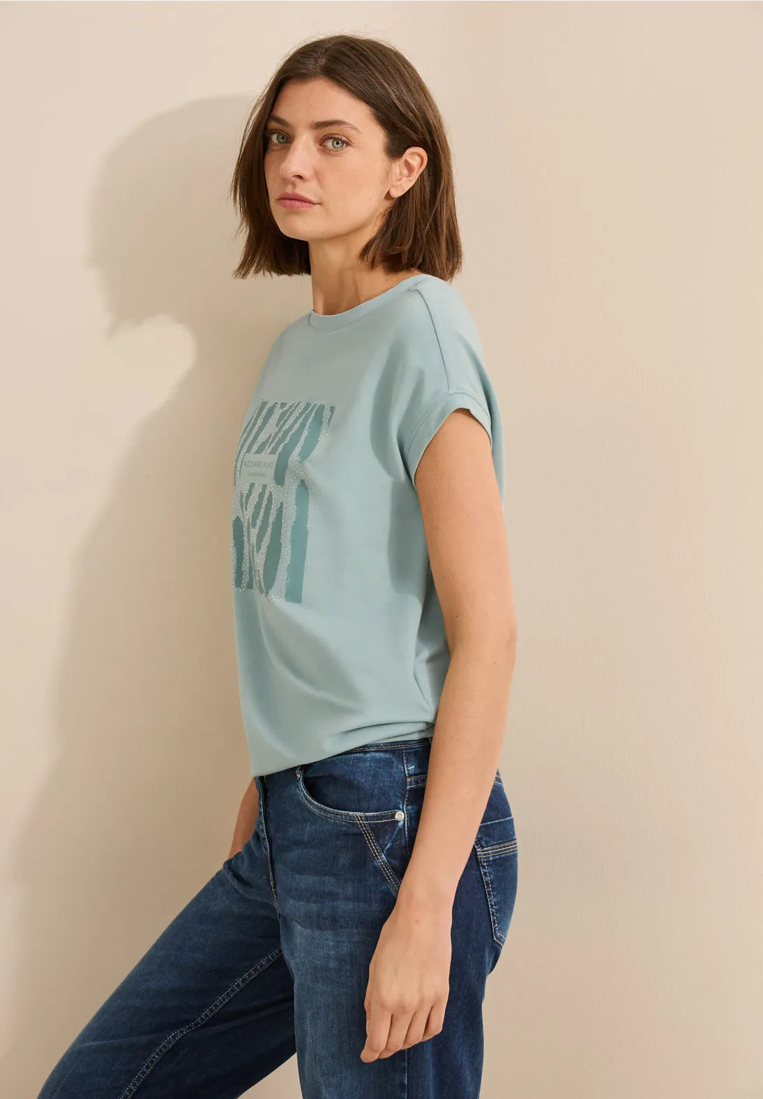 CECIL CAMISETA ESTAMPADO GRAFICO CON PIEDRAS PRECIOSAS