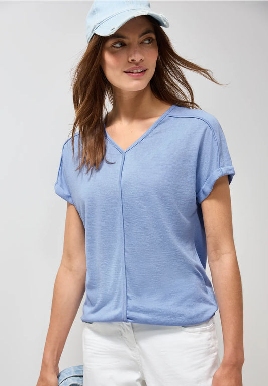 CECIL CAMISETA MANGA CORTA CUELLO EN PICO