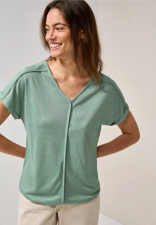 CECIL CAMISETA MANGA CORTA CUELLO EN PICO