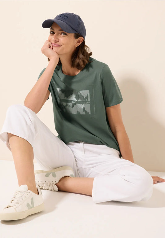 CECIL CAMISETA ESTAMPADA CUELLO REDONDO