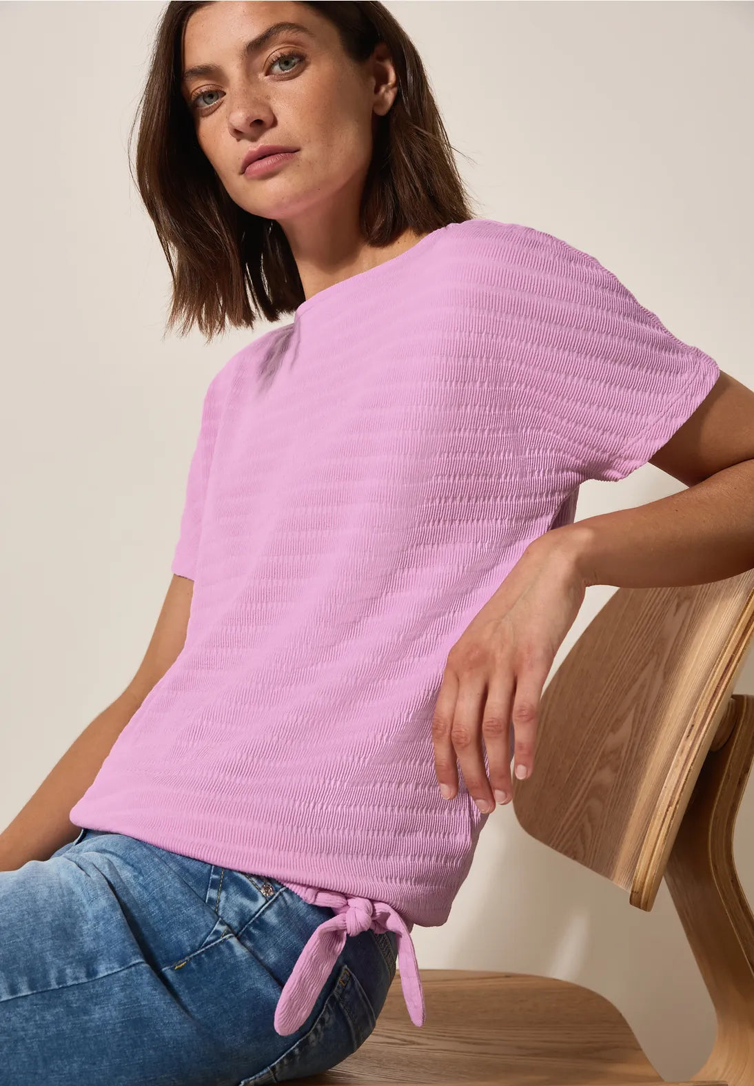 CECIL CAMISETA RAYAS DETALLE NUDO