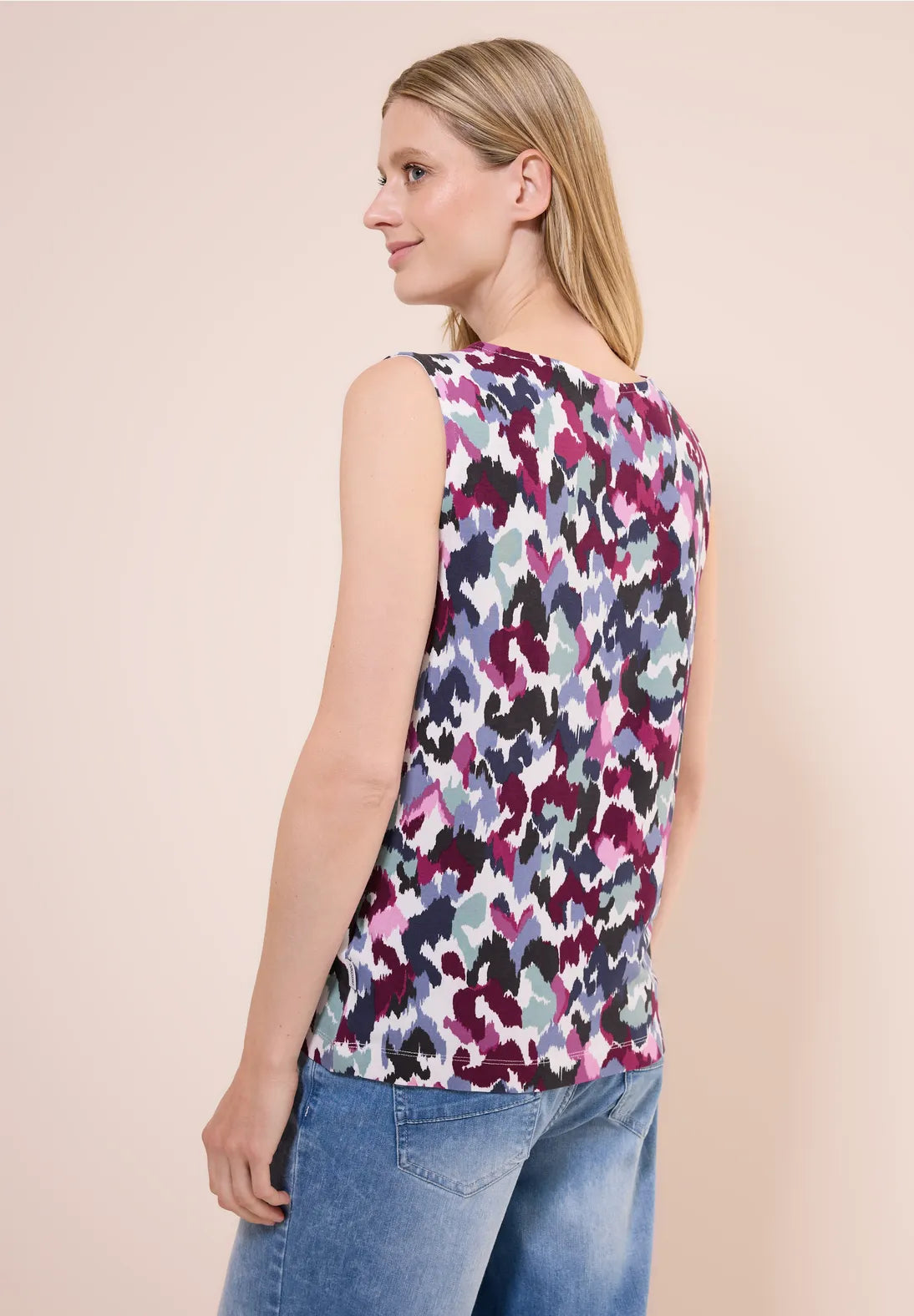 STREET ONE TOP ESTAMPADO SIN MANGAS