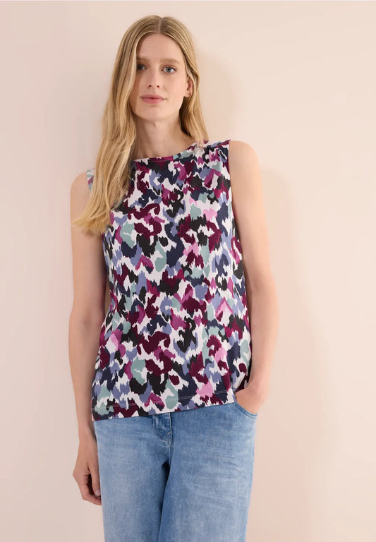 STREET ONE TOP ESTAMPADO SIN MANGAS