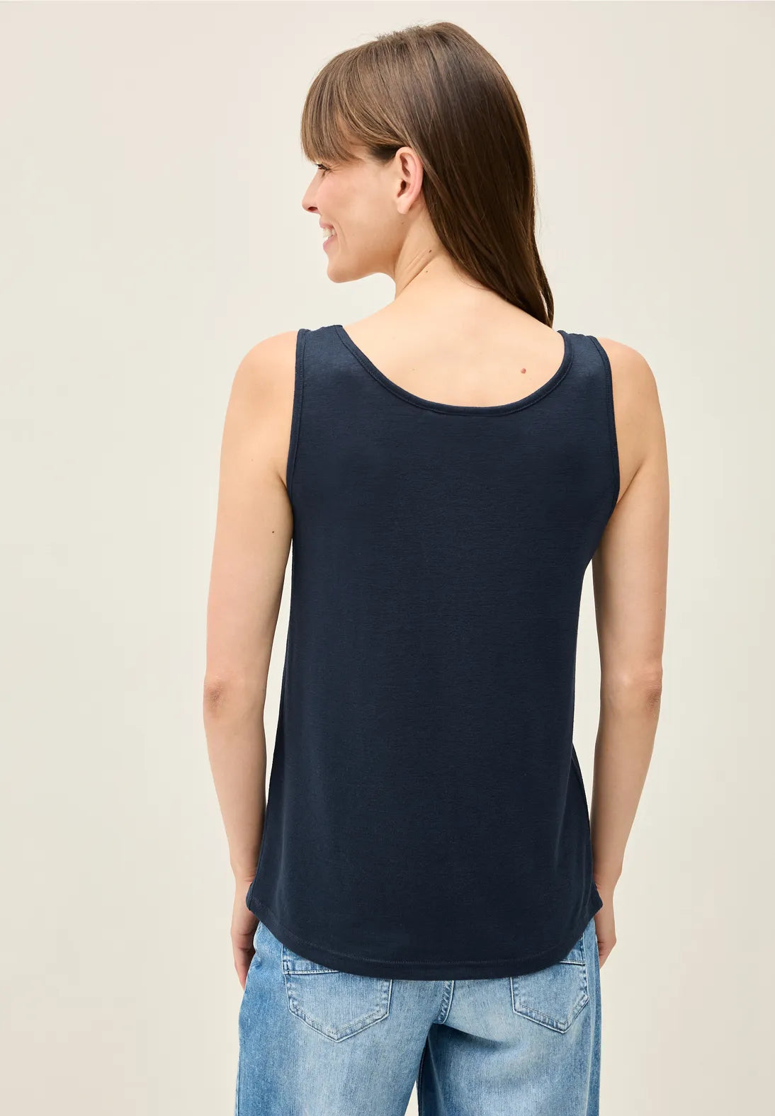 CECIL TOP SIN MANGAS AZUL