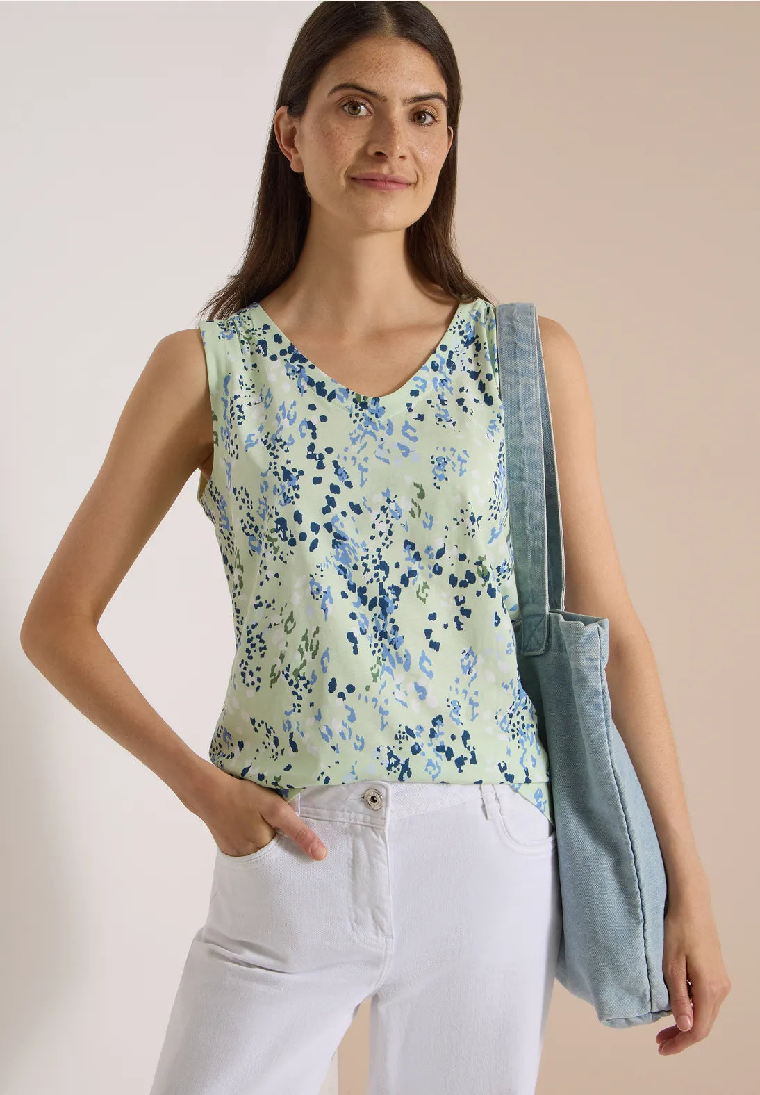 TOP DE TIRANTES ESTAMPADO CECIL