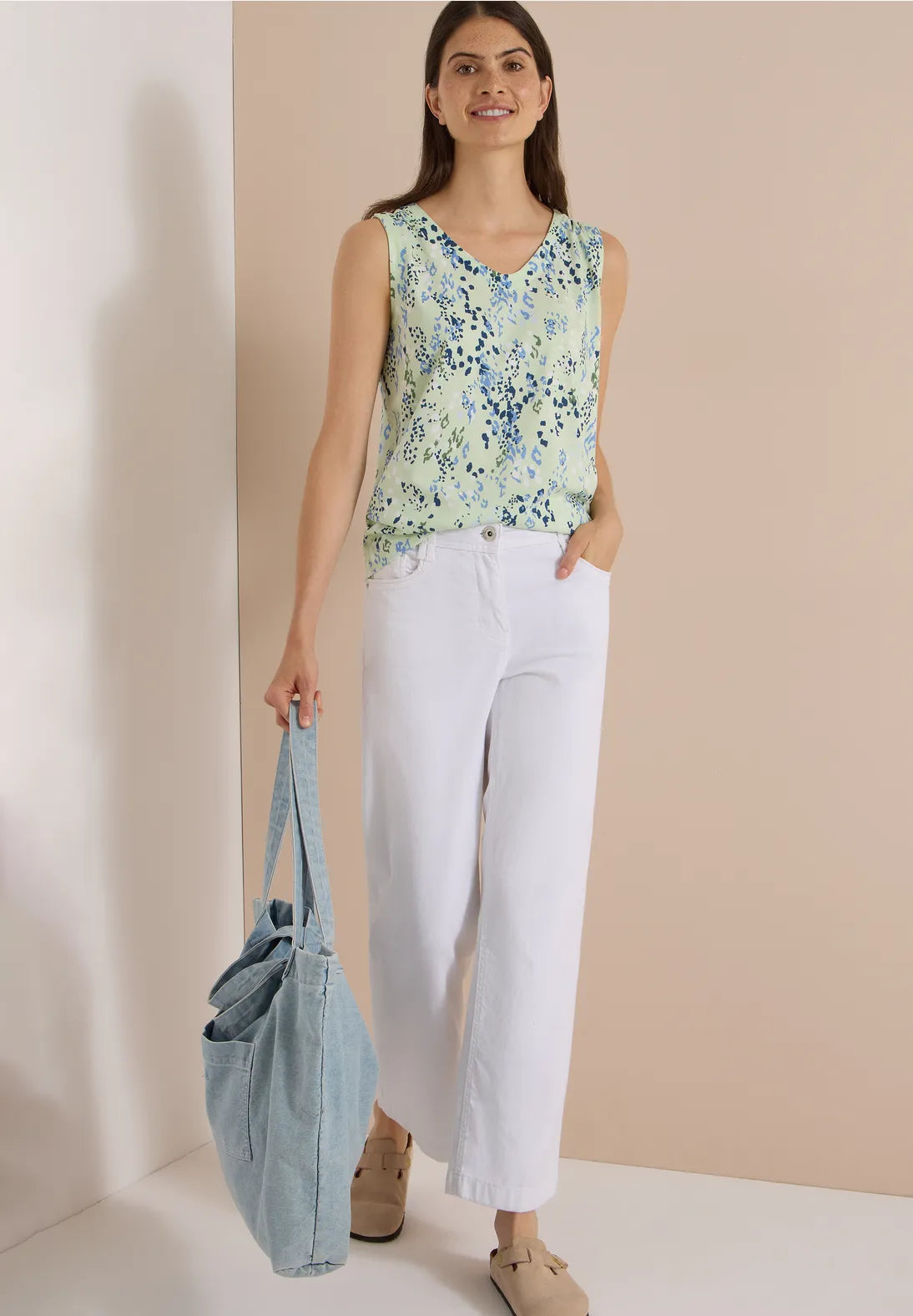 TOP DE TIRANTES ESTAMPADO CECIL