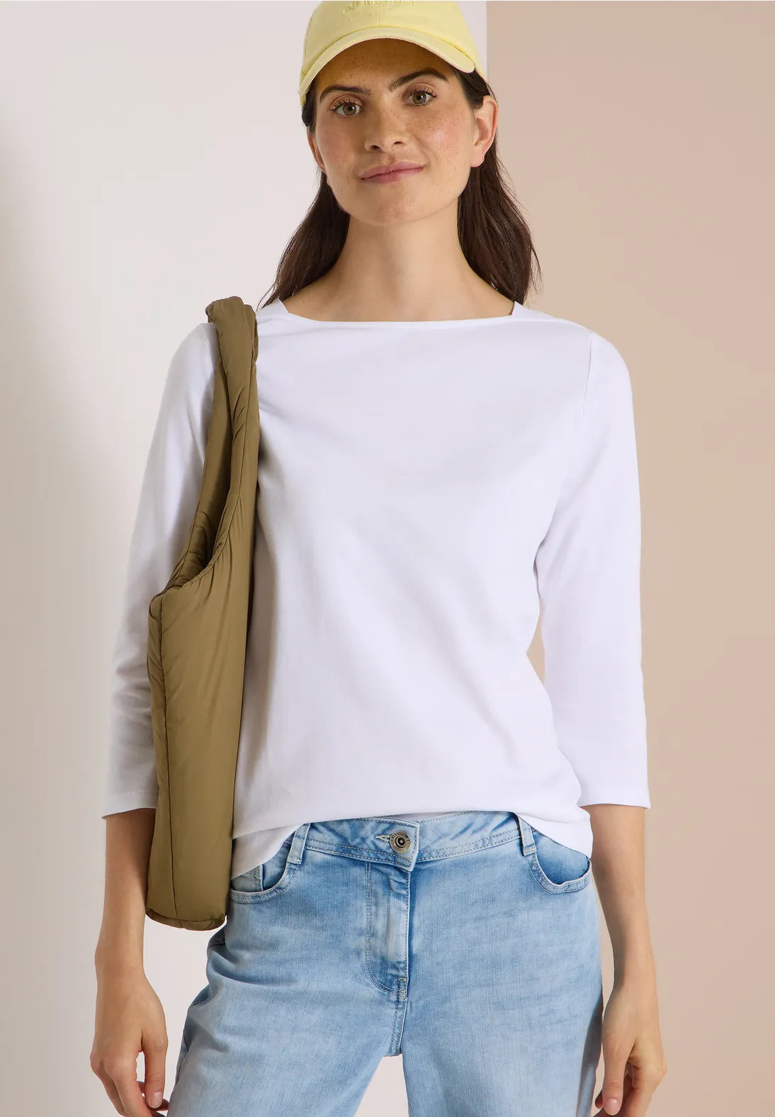 CAMISETA DE ALGODON CUELLO BARCO CECIL