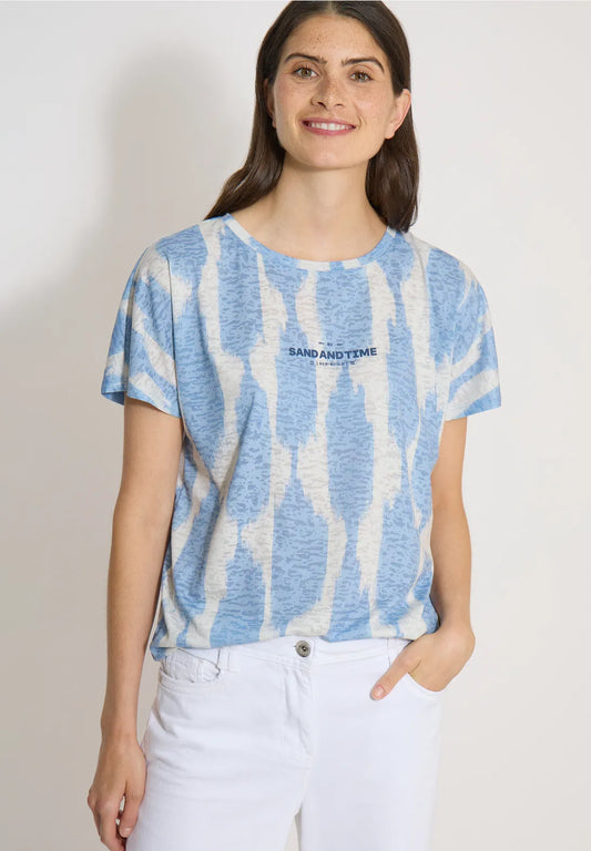 CAMISETA LIGERA MANGA CORTA ESTAMPADA CECIL (Copia)