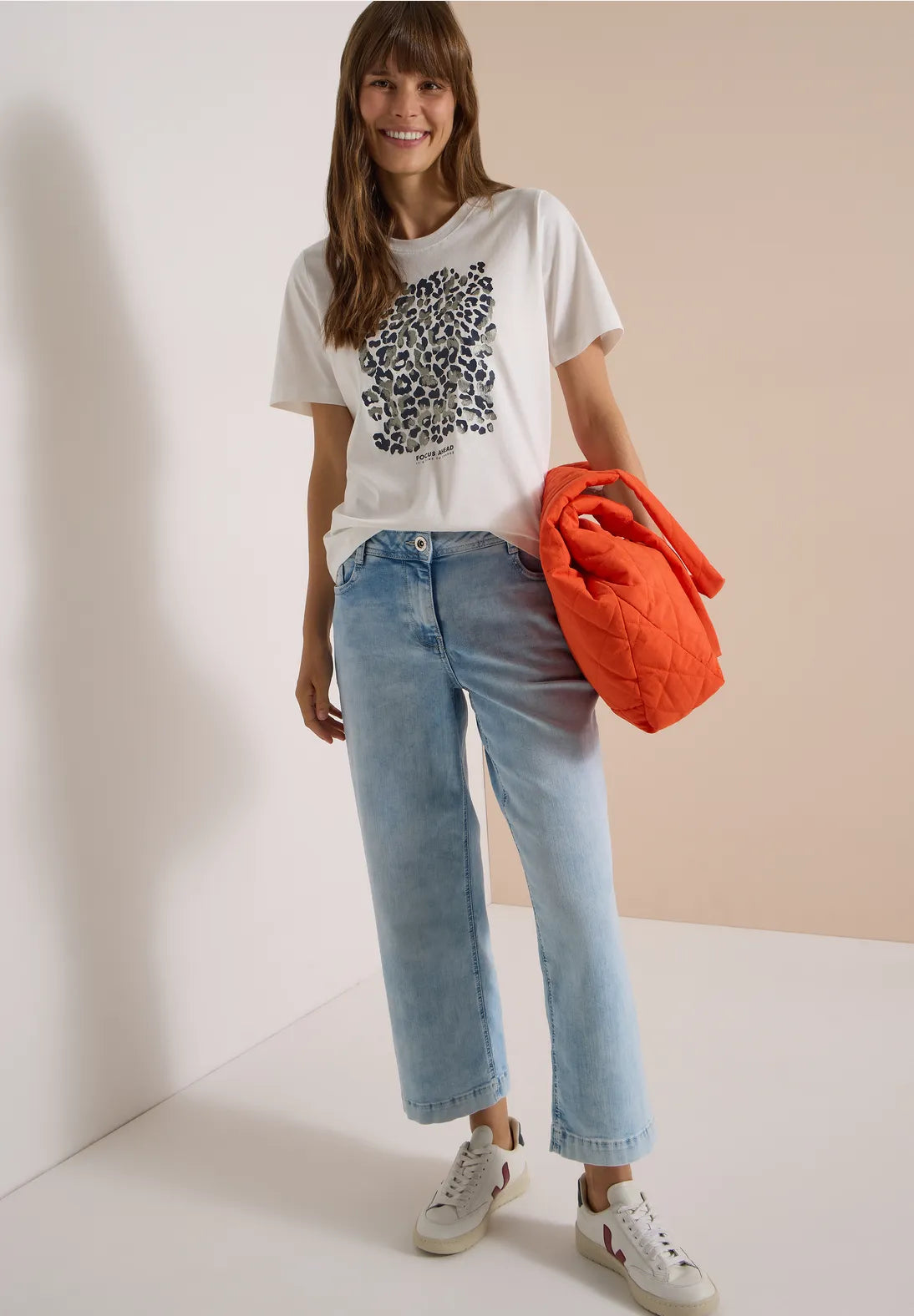 CAMISETA BLANCA PRINT CECIL