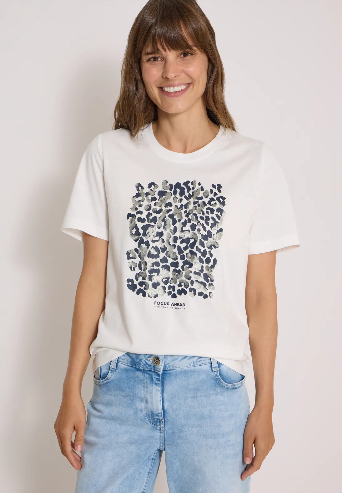 CAMISETA BLANCA PRINT CECIL