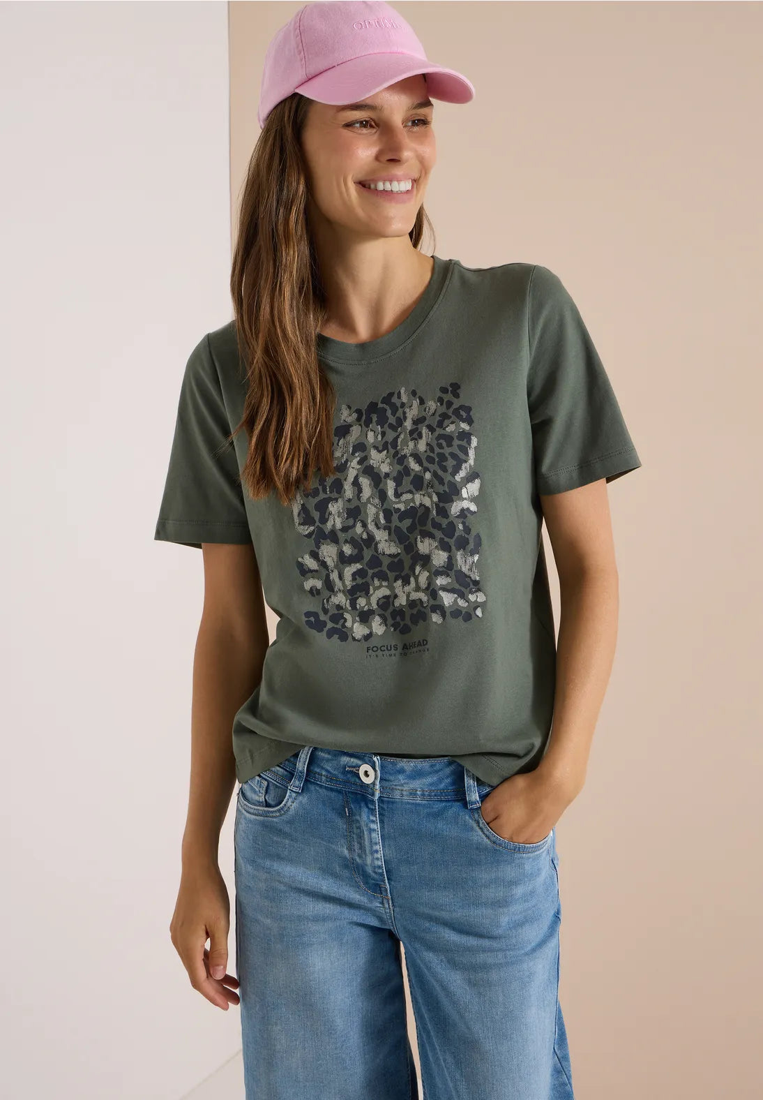 CAMISETA VERDE PRINT CECIL