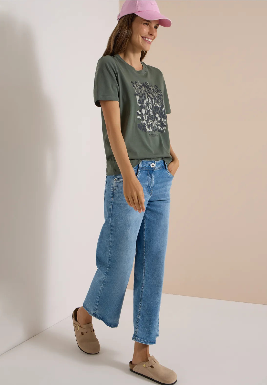 CAMISETA VERDE PRINT CECIL
