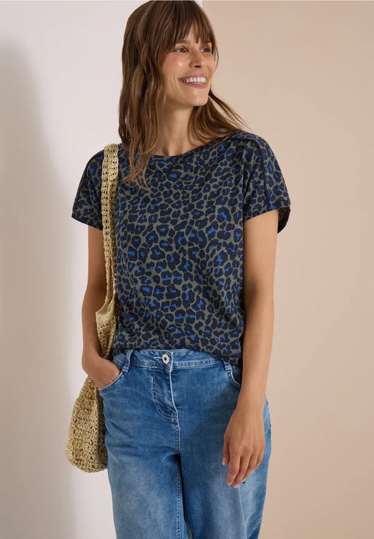 CAMISETA ANIMAL PRINT MANGA CORTA CECIL