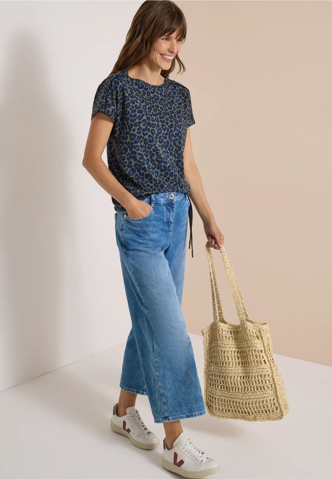 CAMISETA VERDE PRINT CECIL
