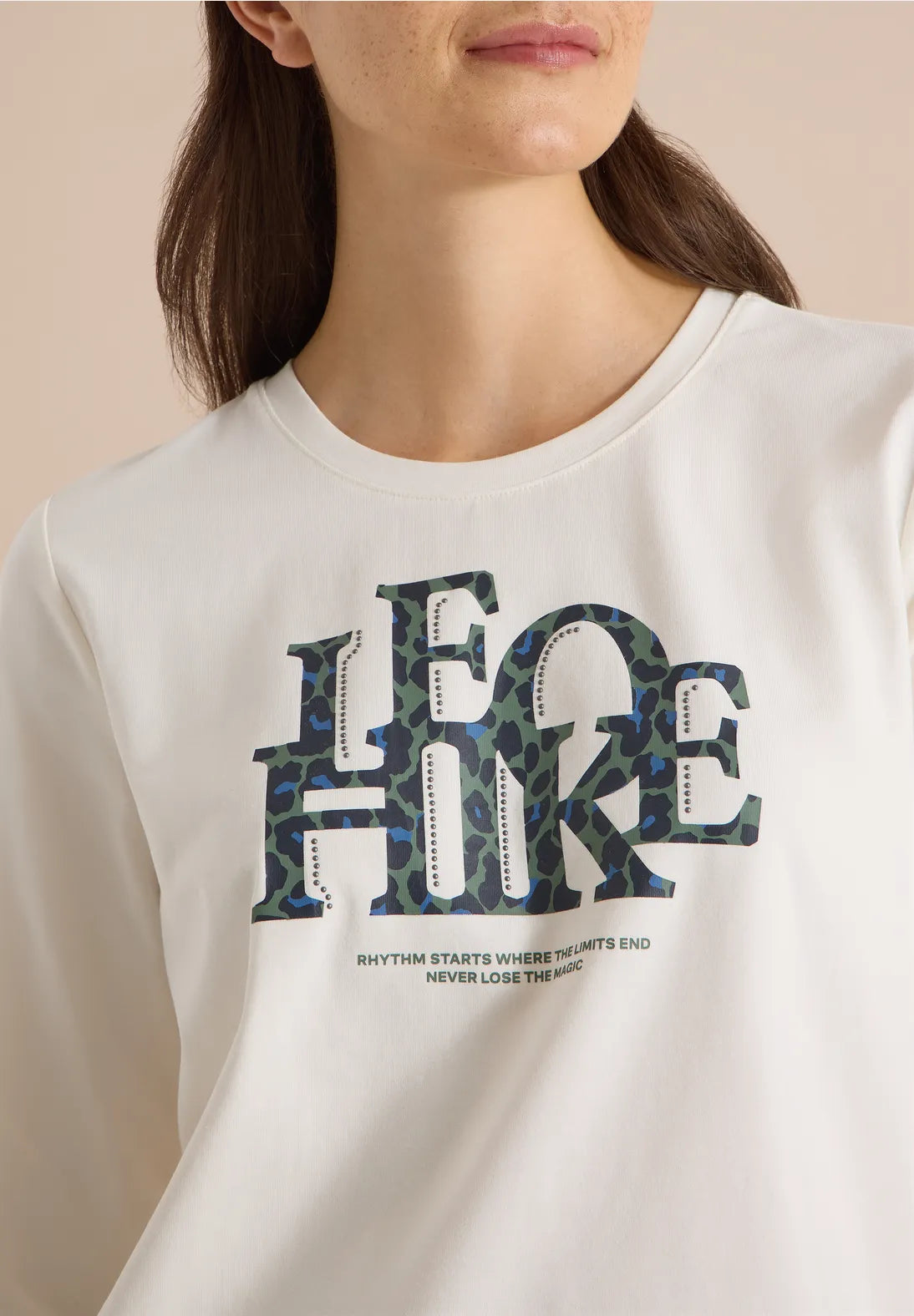 CAMISETA DE MANGA 3/4 BLANCA CECIL