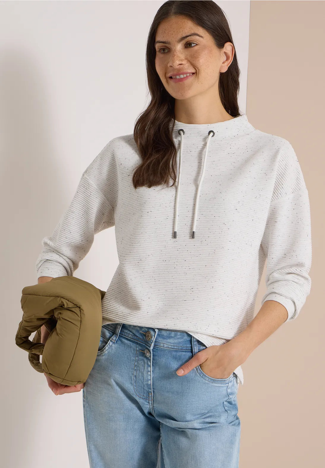 SUDADERA ASPECTO JASPEADO ESTILO DEPORTIVO CECIL