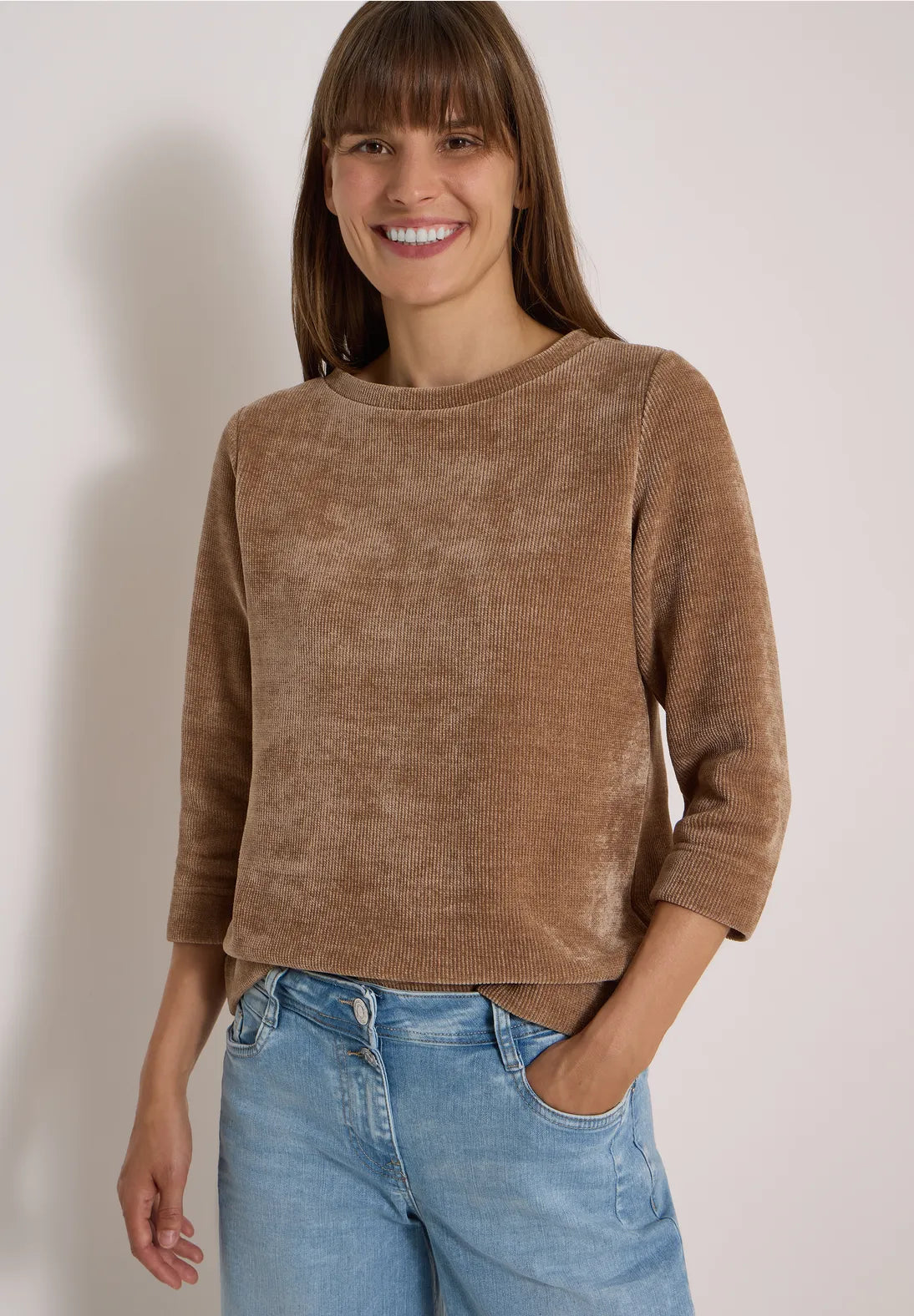 JERSEY MARRON CON TEXTURA. EN3CALAFELL