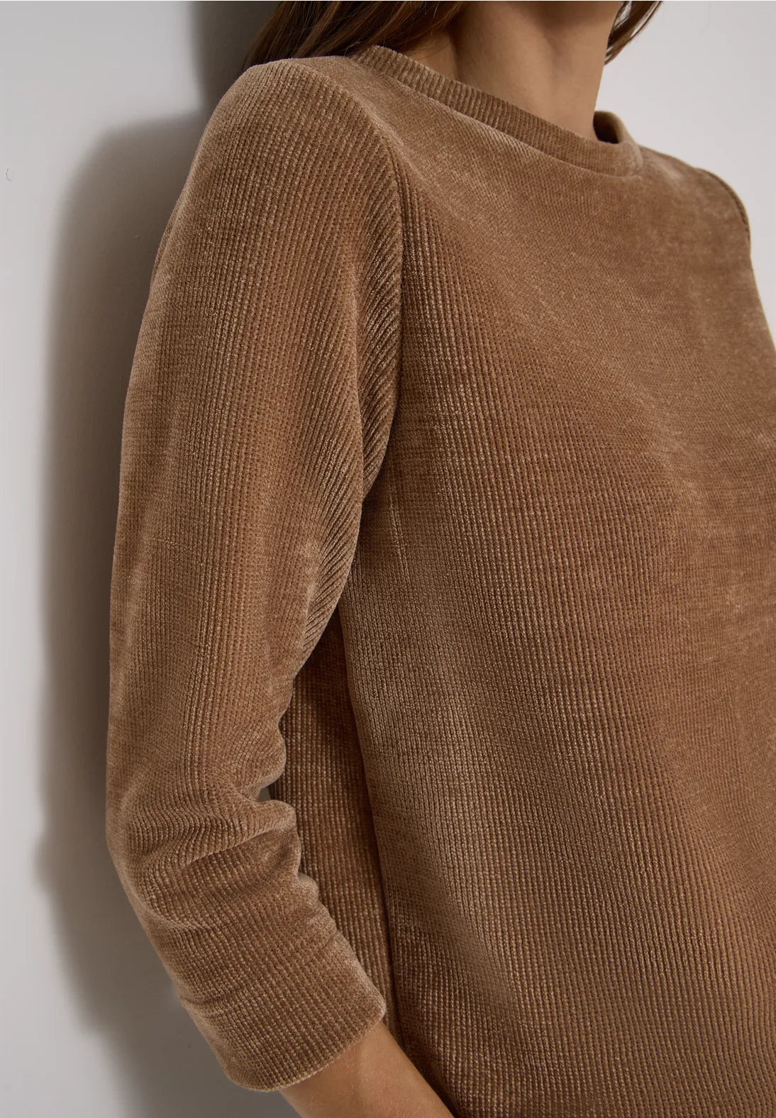 JERSEY MARRON CON TEXTURA. EN3CALAFELL