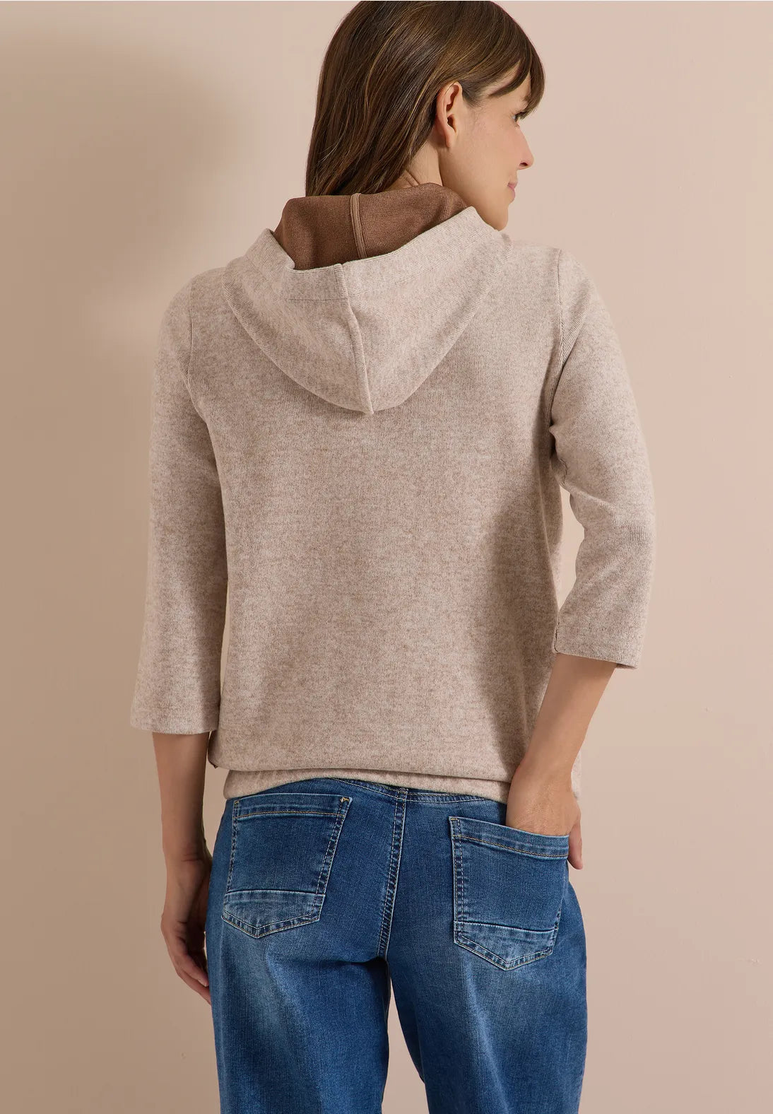 SUDADERA CON CAPUCHA DE VISCOSA CECIL
