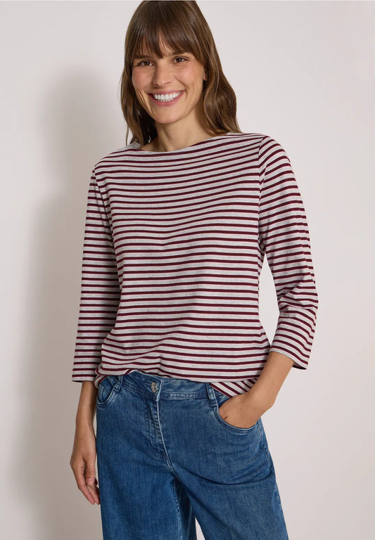 CAMISETA DE PUNTO A RAYAS CECIL