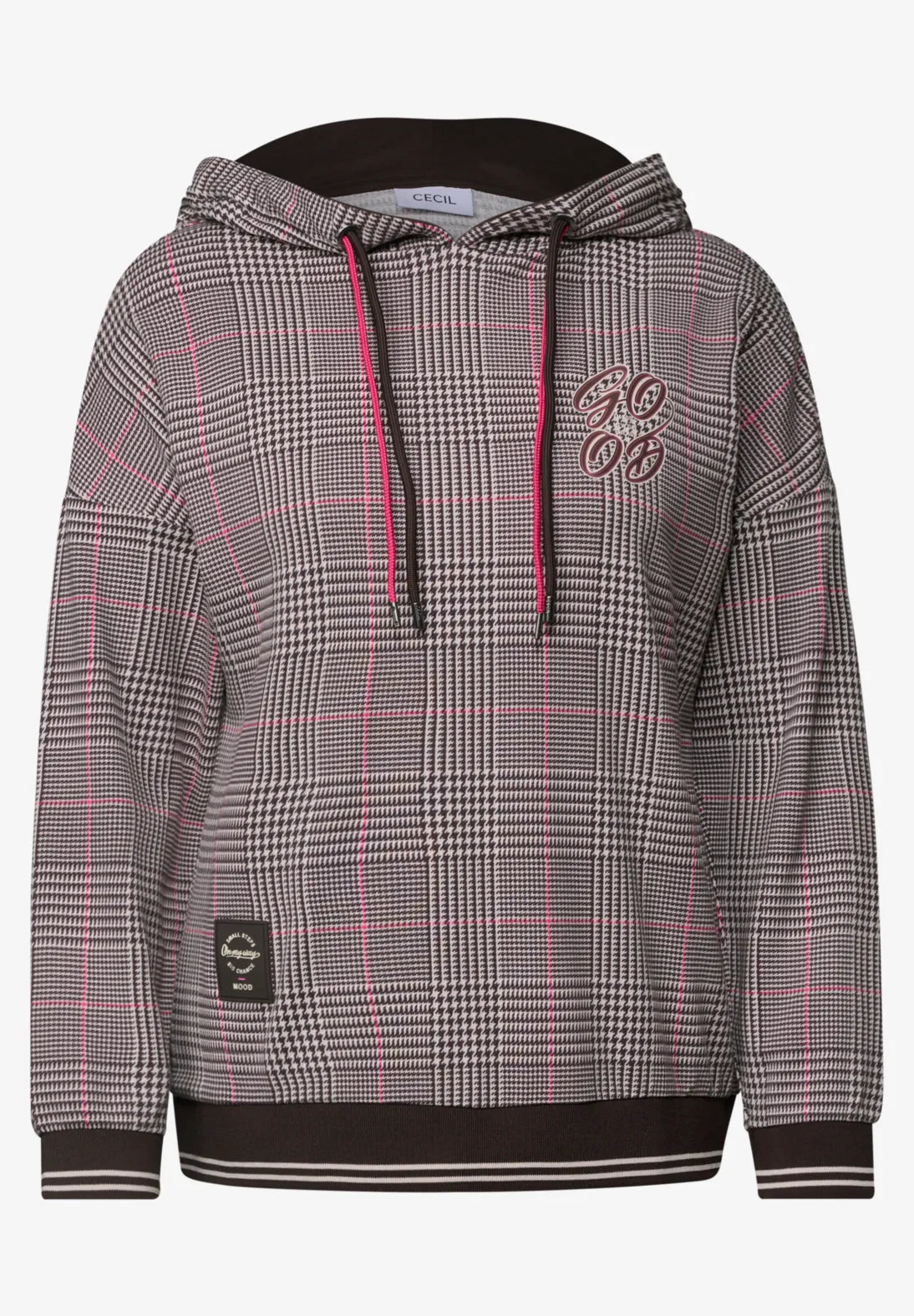 Sudadera con capucha a cuadros. EspritCalafell