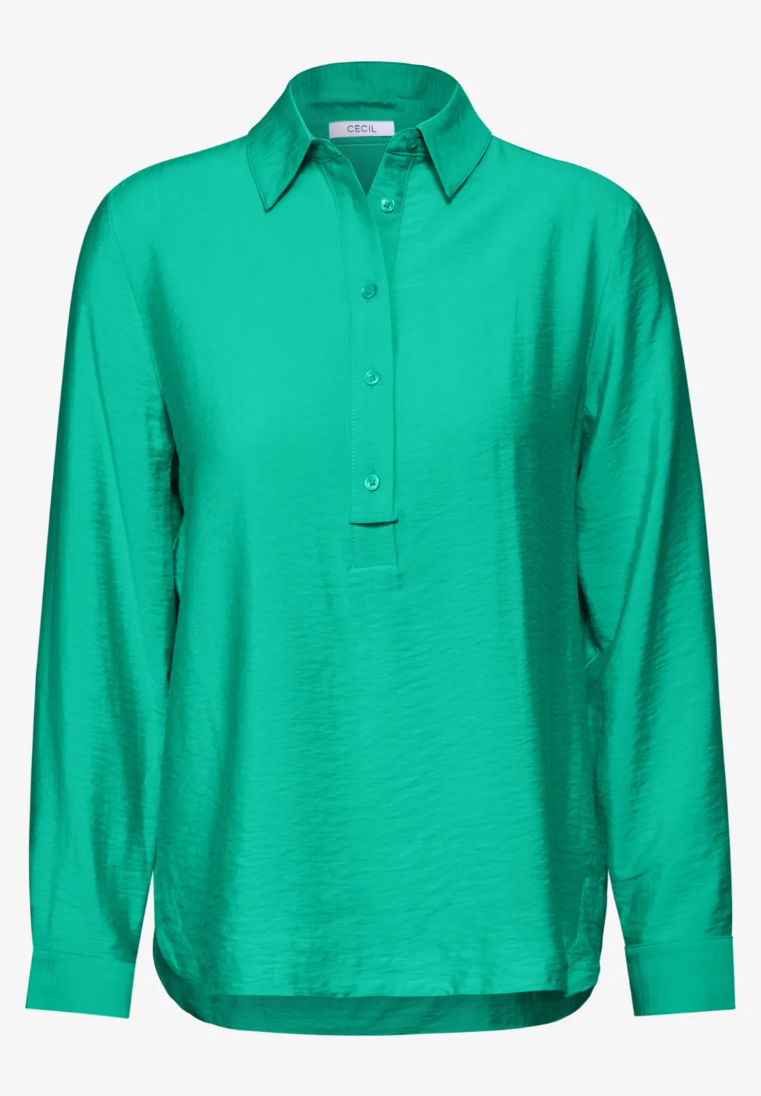 BLUSA MONOCOLOR CUELLO CAMISERO