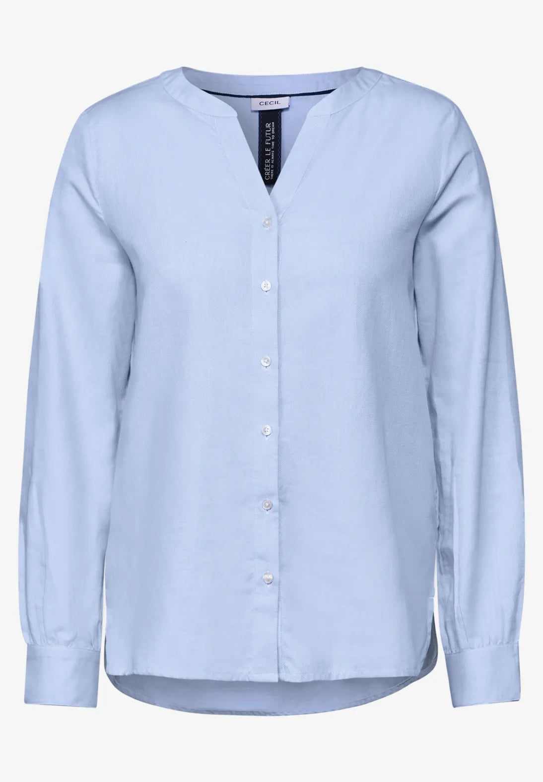 BLUSA PUNTO DE OXFORD CUELLO EN V