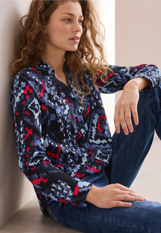 BLUSA TIPO TUNICA ESTAMPADO GRAFICO