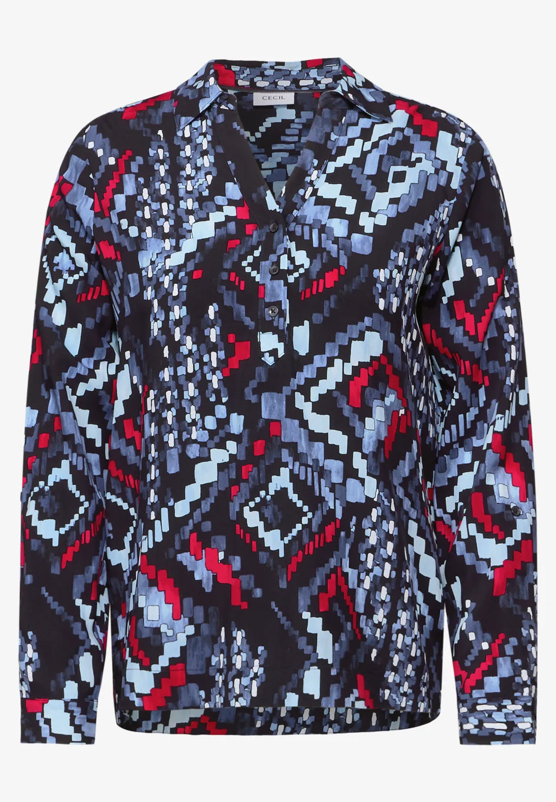BLUSA TIPO TUNICA ESTAMPADO GRAFICO