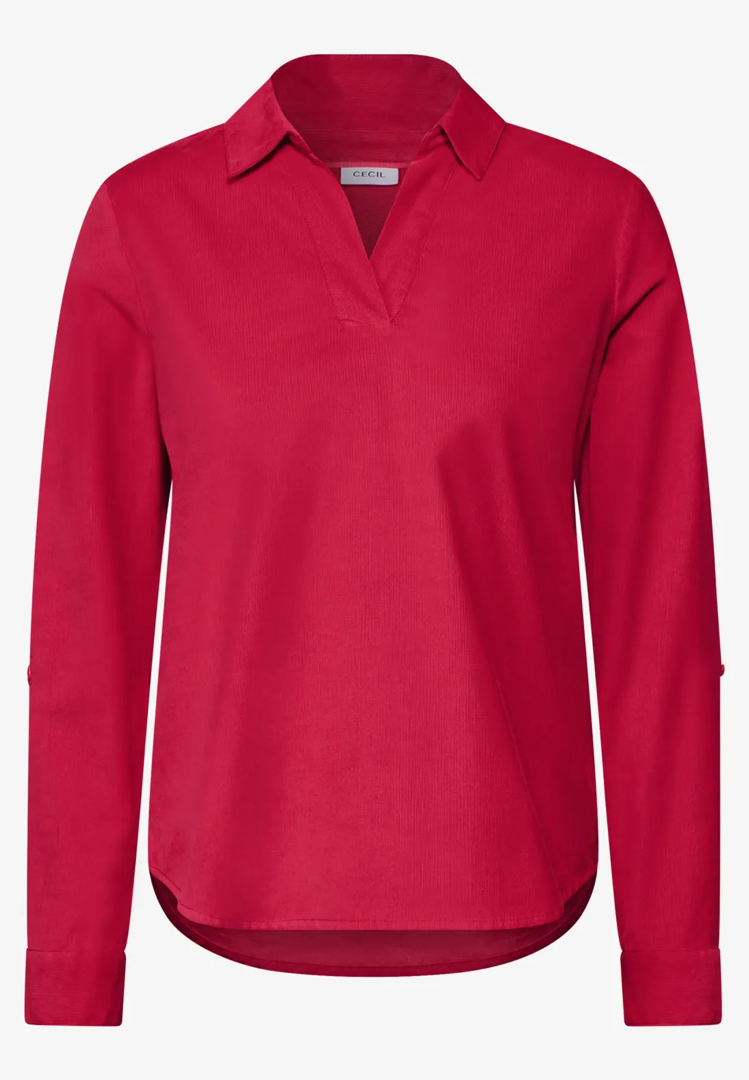 BLUSA MONOCOLOR DE MICRO PANA BEIGE (Copia)