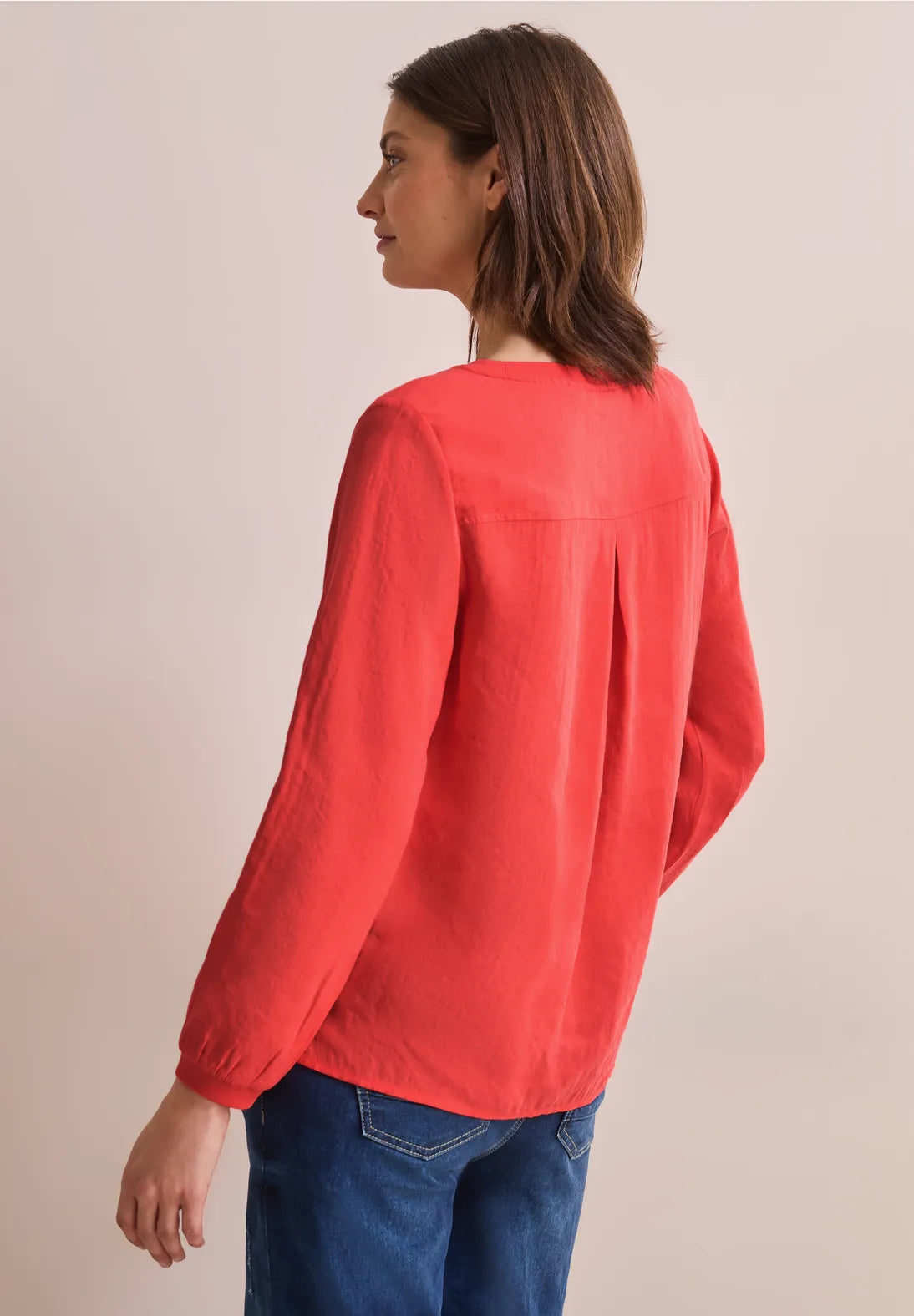 CECIL BLUSA ESCOTE REDONDO Y ABERTURAS LATERALES