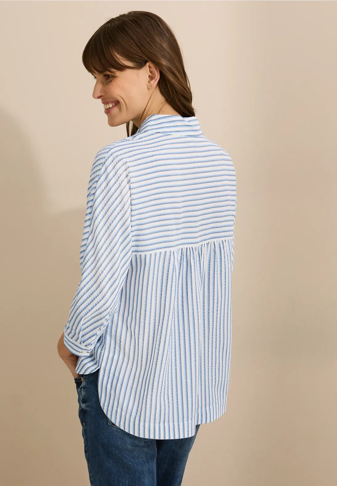 CECIL BLUSA CAMISERA CON CUELLO CAMISERO