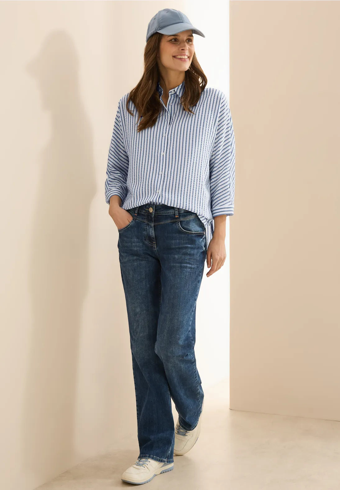 CECIL BLUSA CAMISERA CON CUELLO CAMISERO