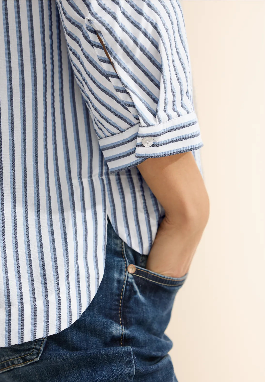 CECIL BLUSA CAMISERA CON CUELLO CAMISERO