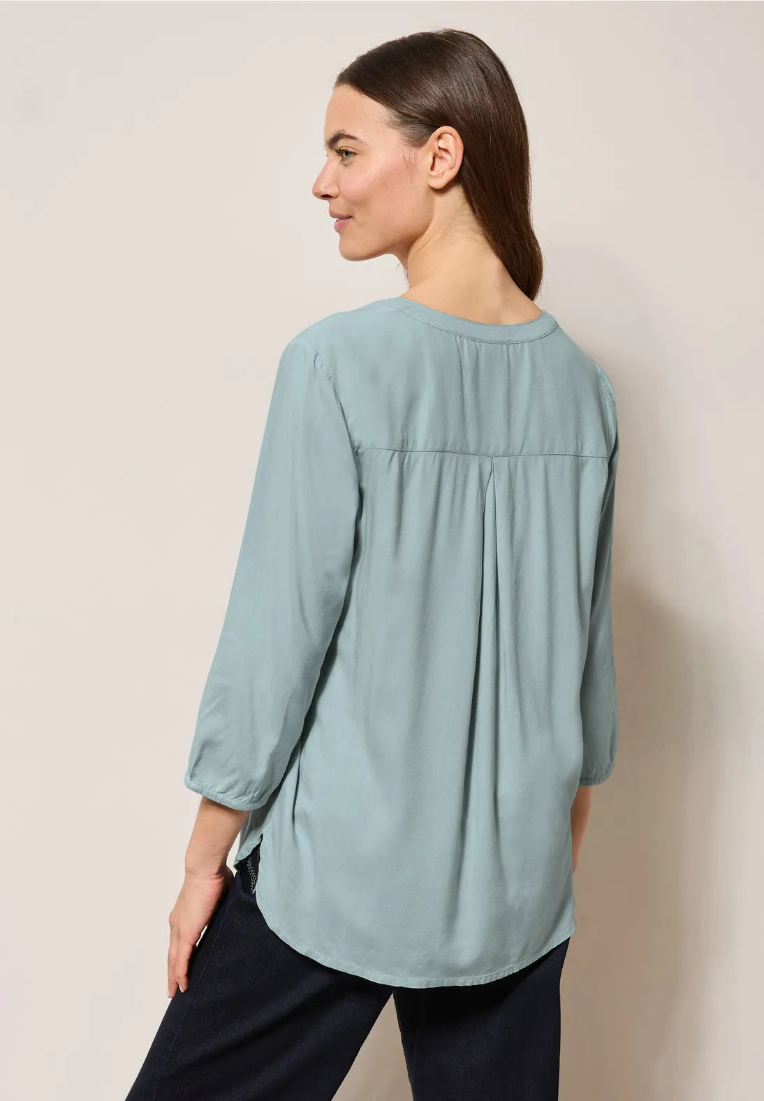 CECIL BLUSA BASICA CUELLO PICO