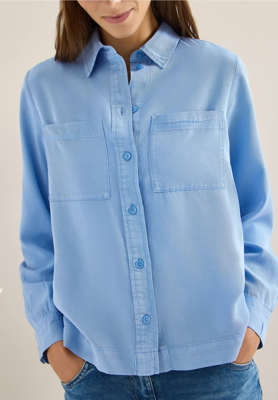EN3CALAFELL BLUSA DENIM CAMISERA CECIL
