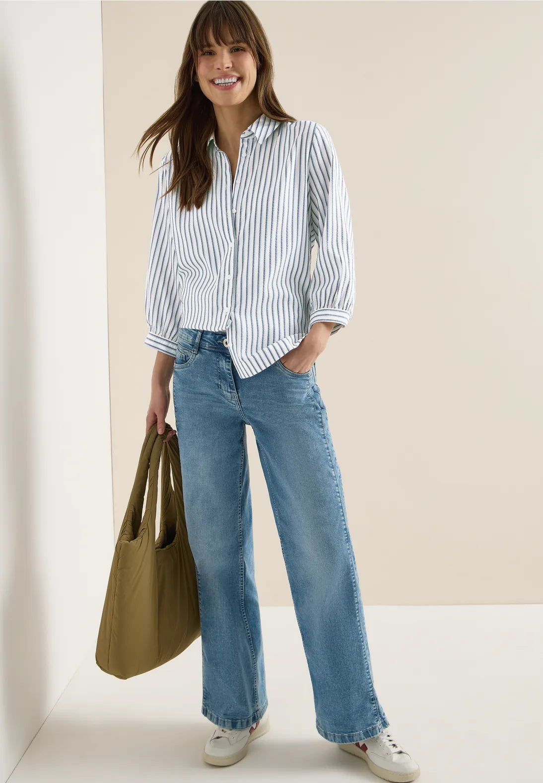 EN3CALAFELL BLUSA A RAYAS MANGA 3/4 CECIL