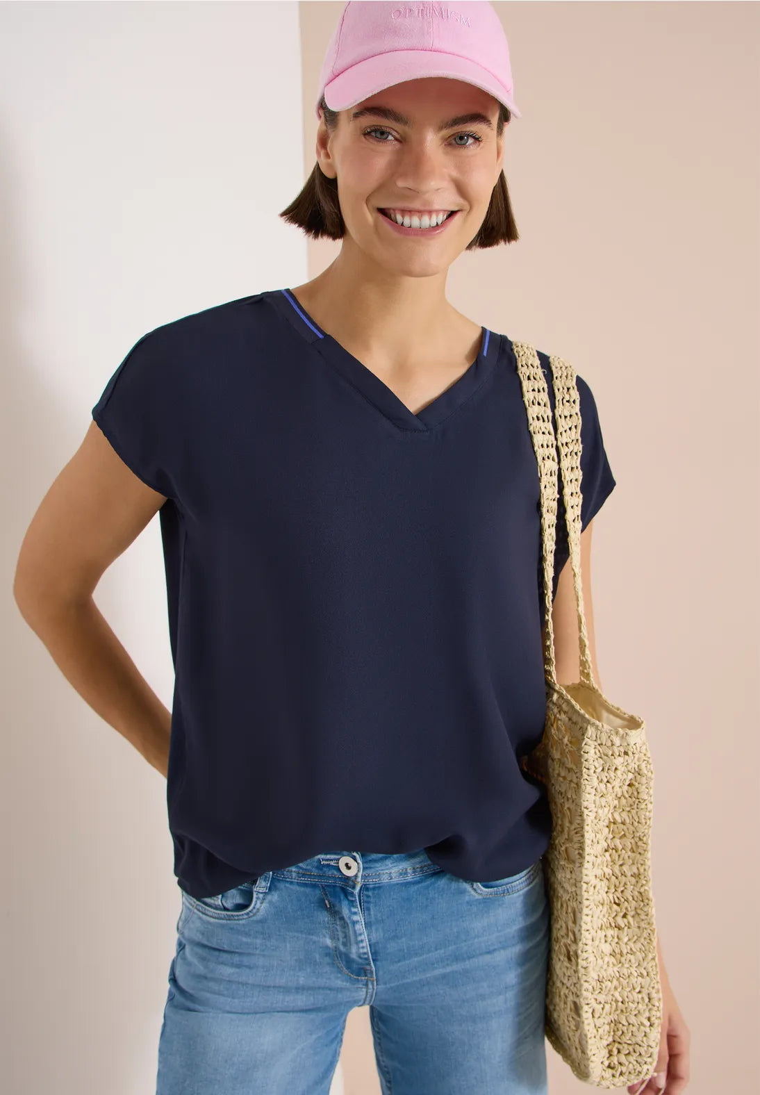 CAMISETA TIPO BLUSA CON TEXTURA STREET ONE