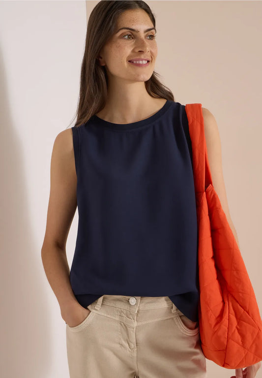 CAMISETA DE TIRANTES DE VISCOSA CECIL