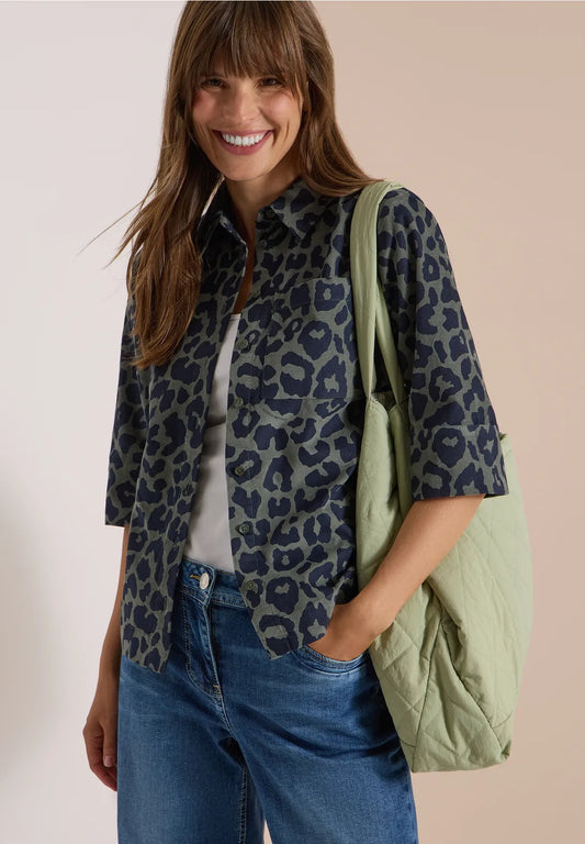 SOBRECAMISA DE PANA ANIMAL PRINT CECIL
