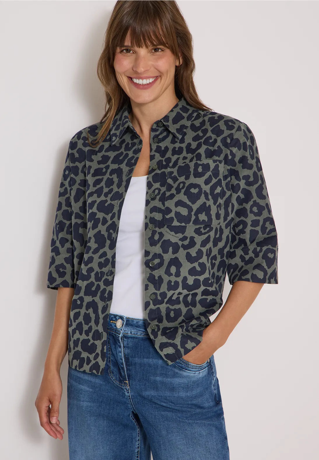 SOBRECAMISA DE PANA ANIMAL PRINT CECIL