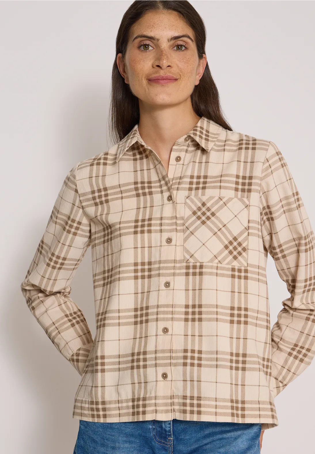 Blusa de pana a cuadros. En3 Calafell