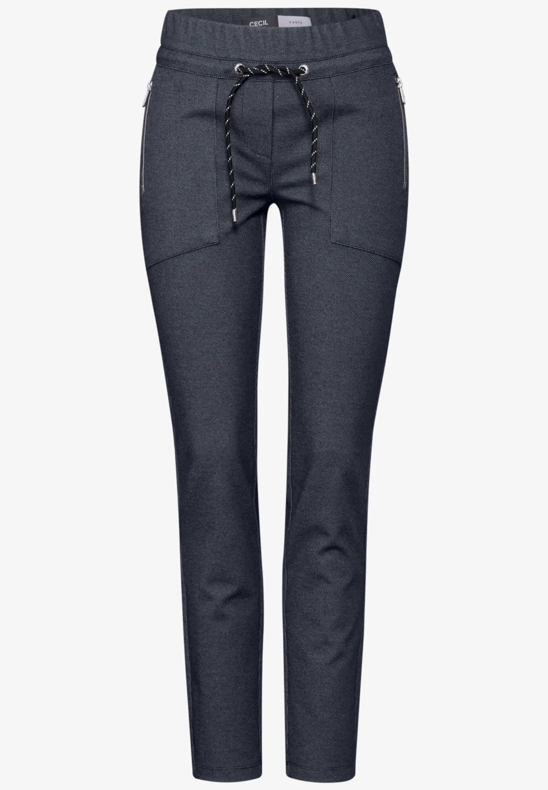 CECIL PANTALONES DE TALLE MEDIO PIERNA ESTRECHA CON CREMALLERAS