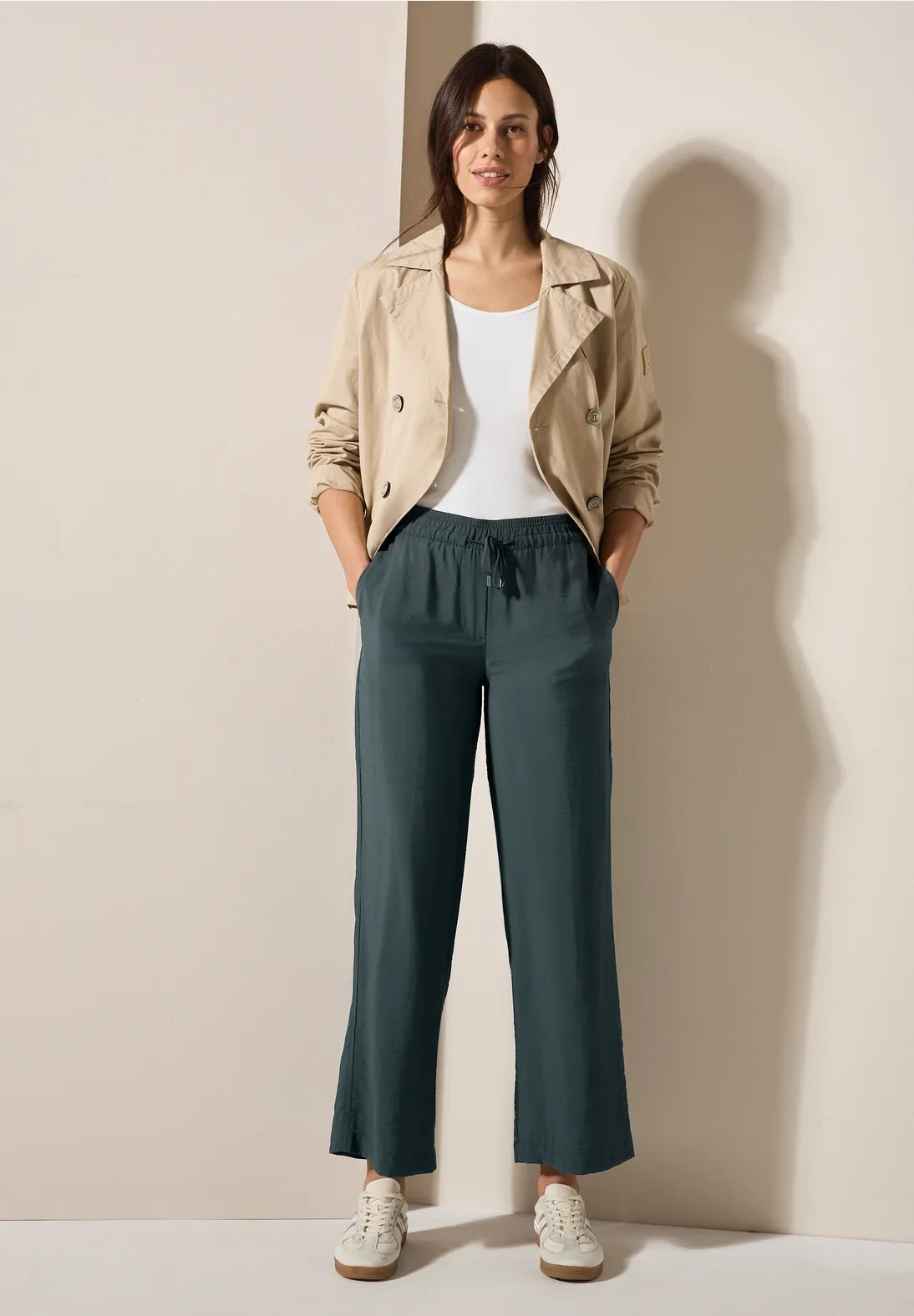 CECIL PANTALON HOLGADO CINTURA ELASTICA PIERNA ANCHA (Copia)