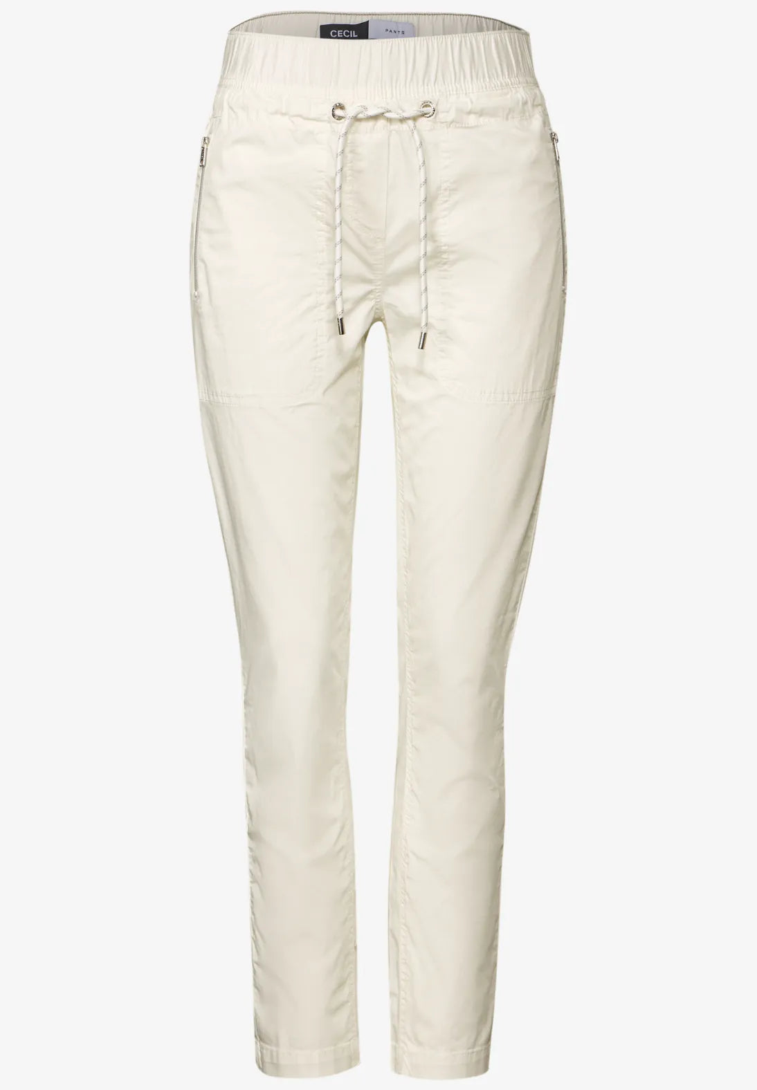 CECIL PANTALON HOLGADO CINTURA MEDIA BLANCO