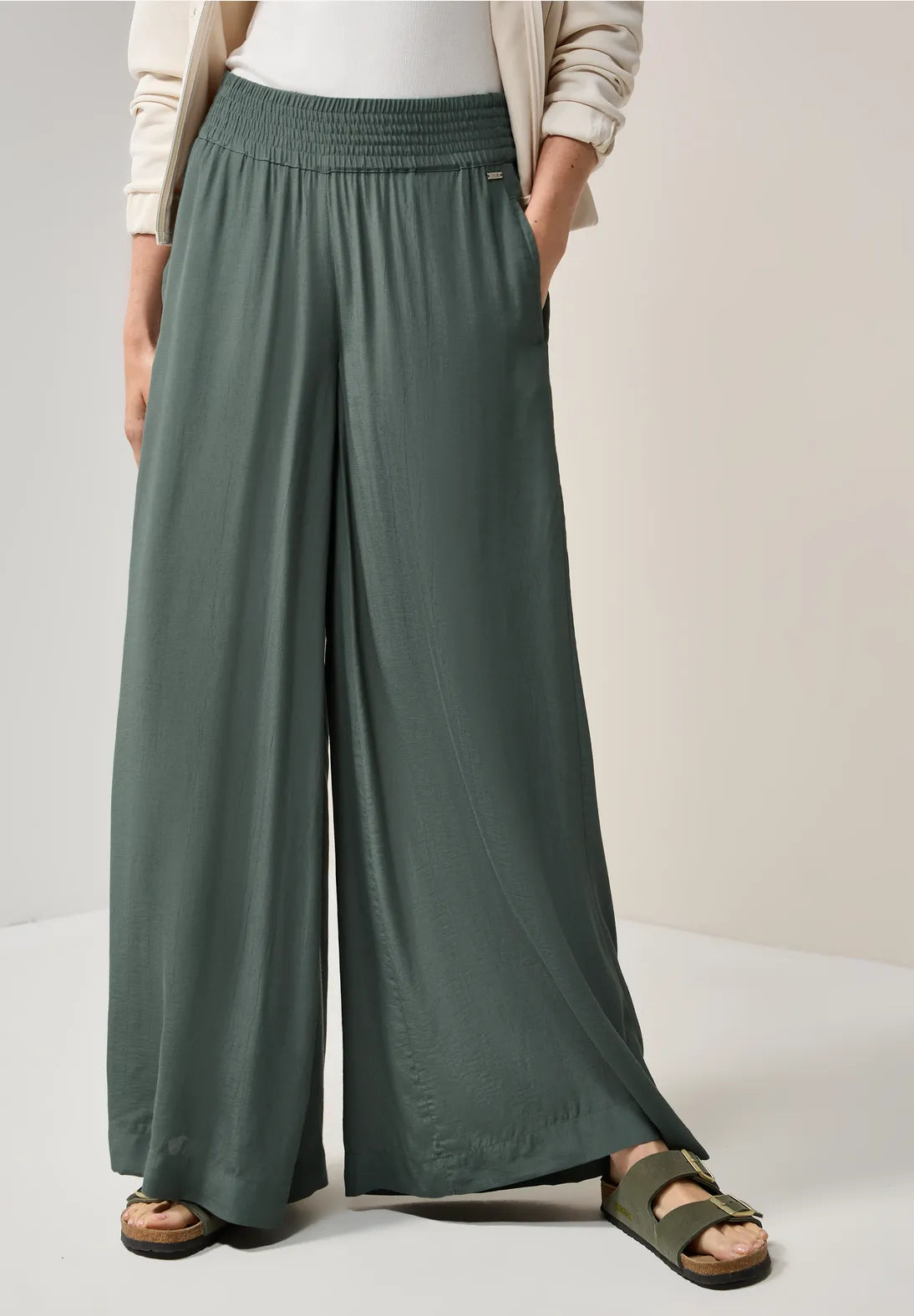 CECIL PANTALON PIERNA ANCHA CINTURA ELASTICA