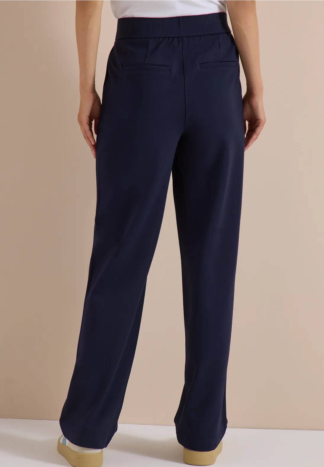 PANTALONES DE PUNTO CINTURA ELASTICA DE VISCOSA CECIL