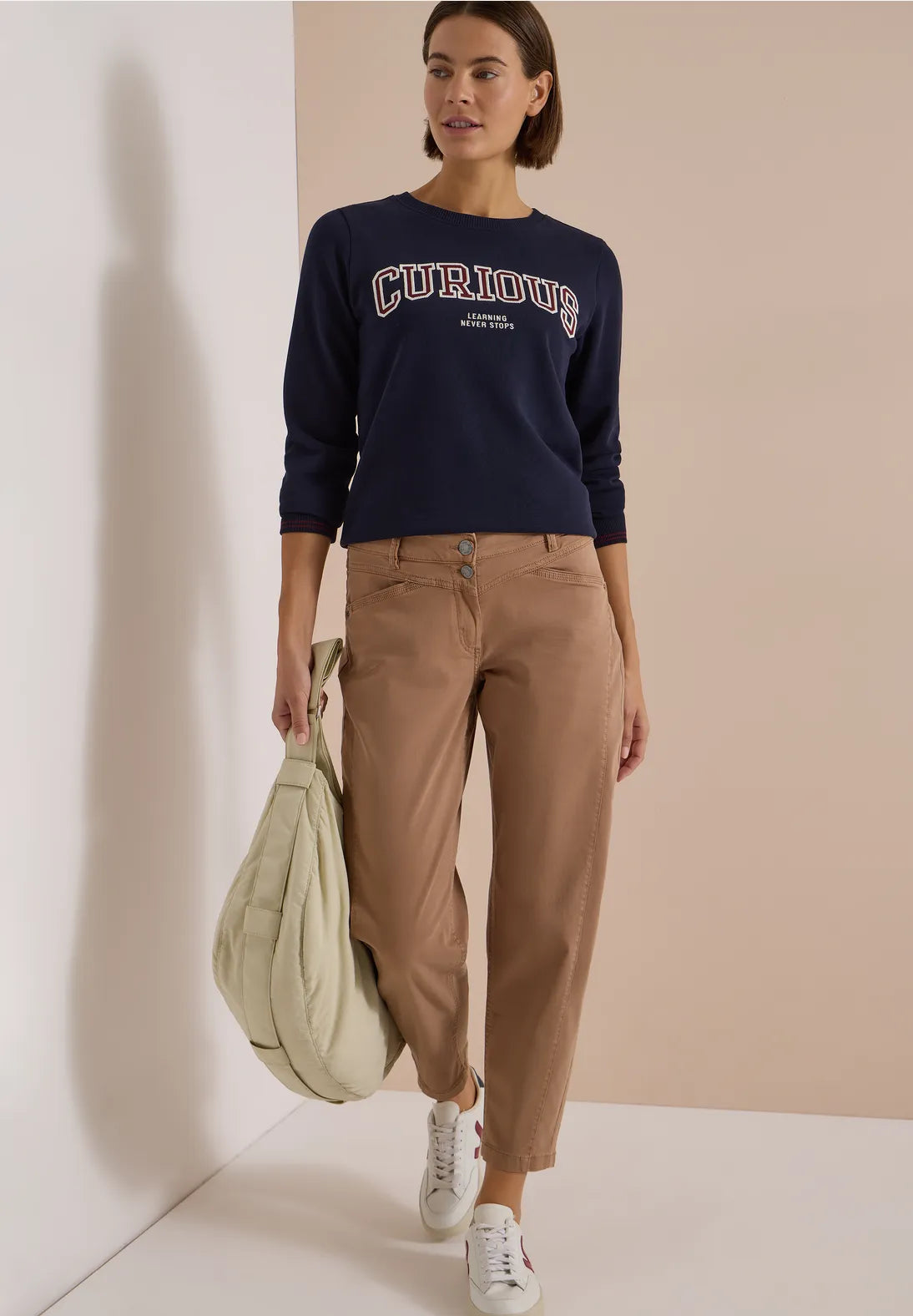 PANTALONES MARRONES ASPECTO LAVADO CECIL