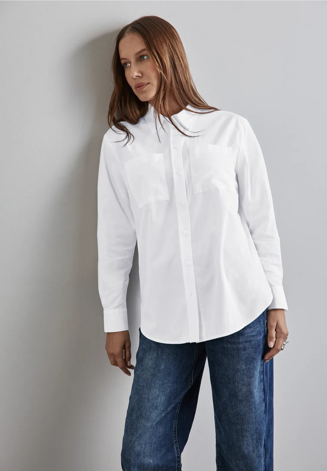 BLUSA CAMISERA CON BOLSILLOS